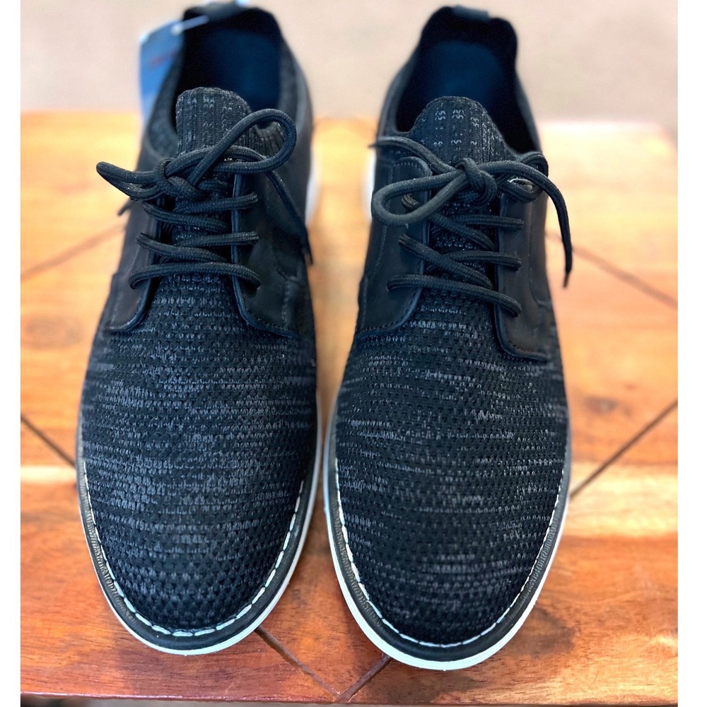Cat & Jack Kids Black Knit Hybrid Dress Oxford Sneakers Size 4 (Big boy) NEW